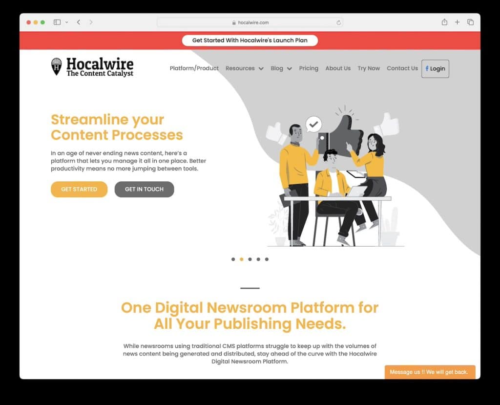 hocalwire cms لنشر الأخبار