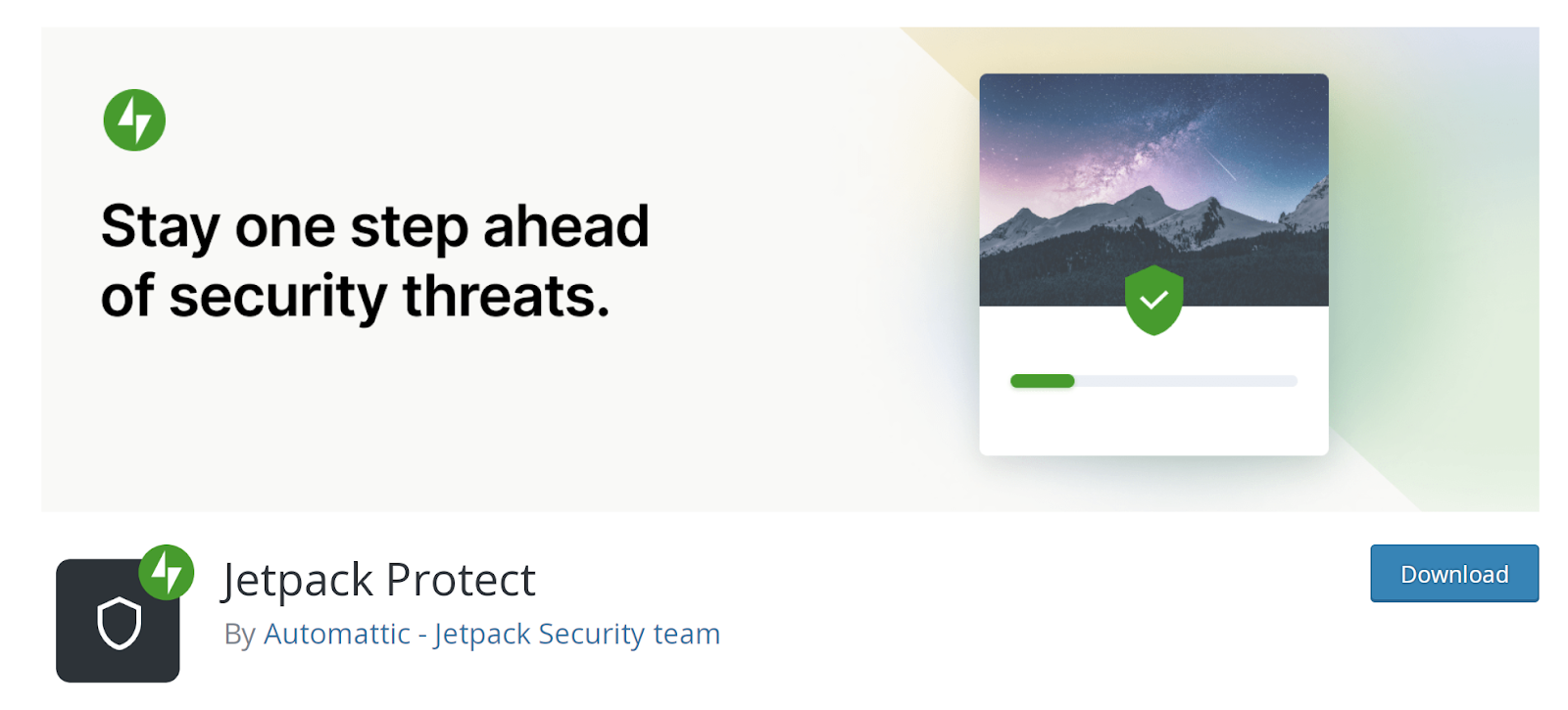 WordPress 儲存庫中的 Jetpack Protect 頁面