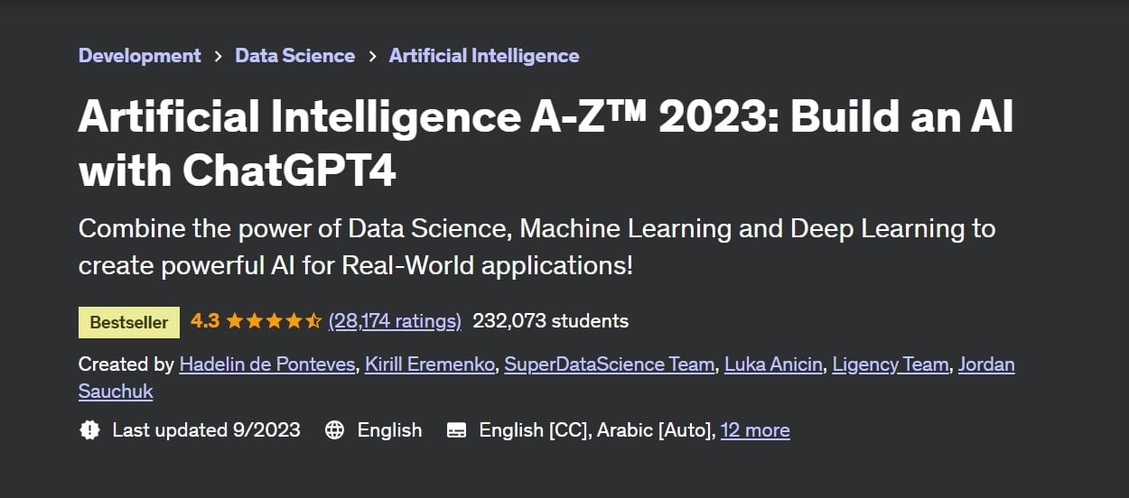 Intelligence artificielle de A à Z