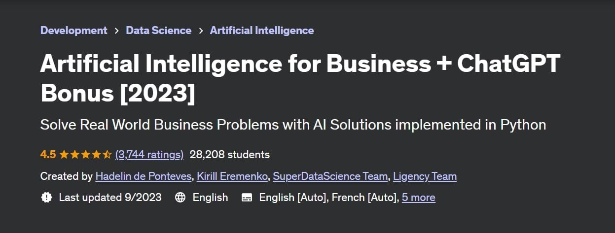 Intelligenza artificiale per le imprese