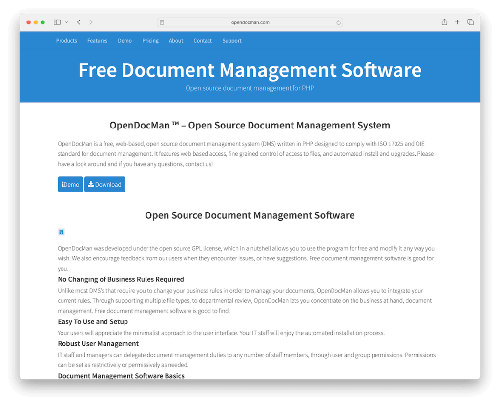 opendocman Open-Source-DMS