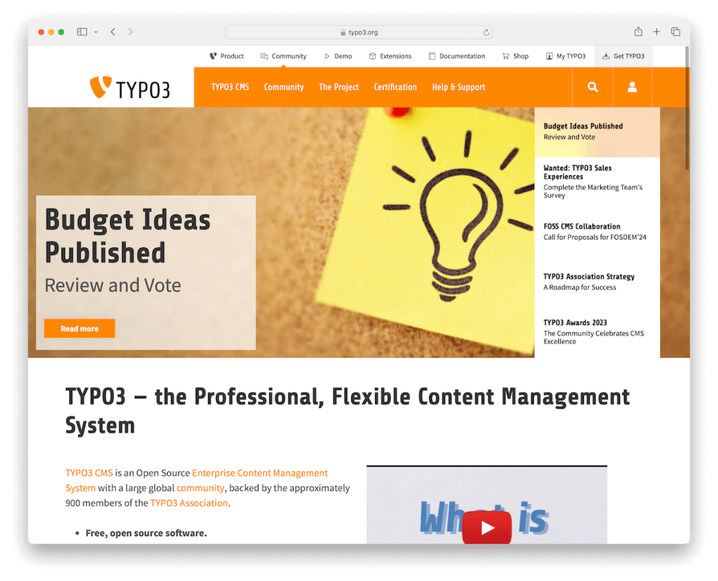 typo3 cms seguro