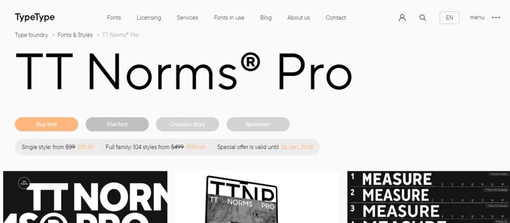 font tt norms pro