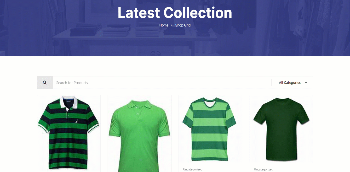 Online-T-Shirt mit ShopEngine