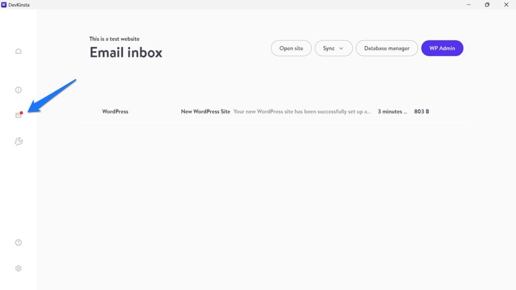 Devkinsta lokaler E-Mail-Posteingang