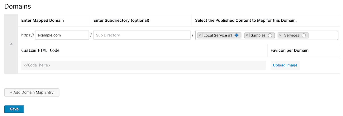 ไมโครไซต์ปลั๊กอิน Domain Mapping System