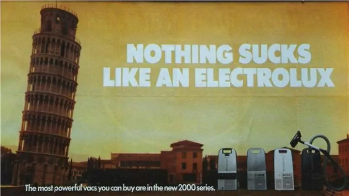 Nichts ist so scheiße wie ein Electrolux-Slogan