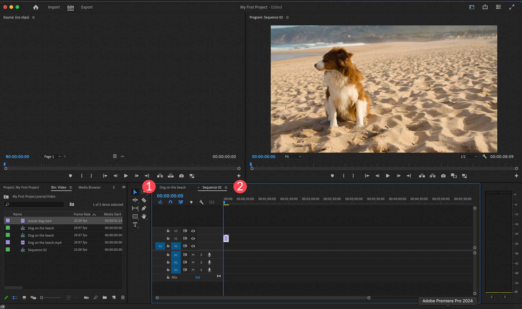 Adobe Premiere Pro หลายลำดับ