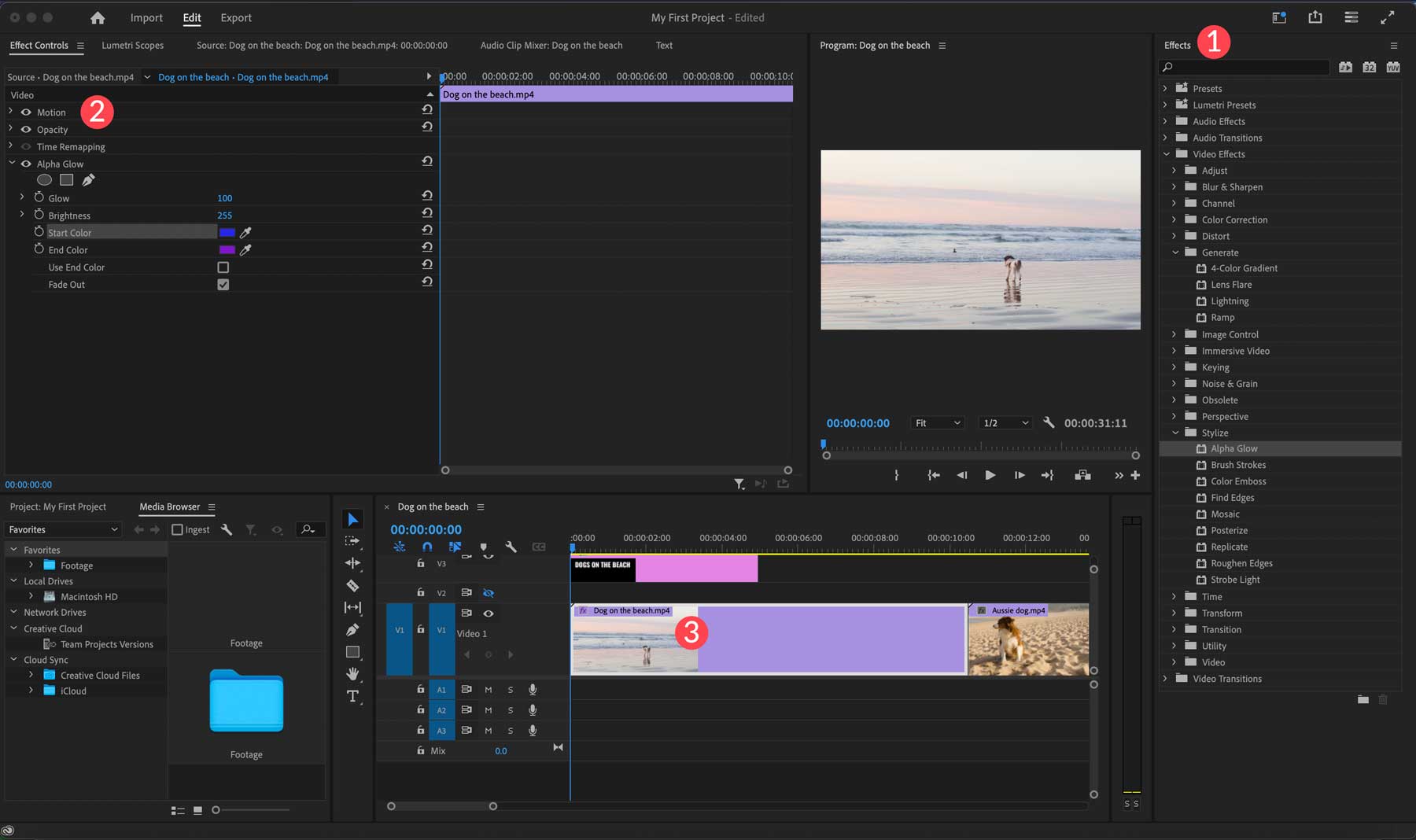 Adobe Premiere เอฟเฟกต์