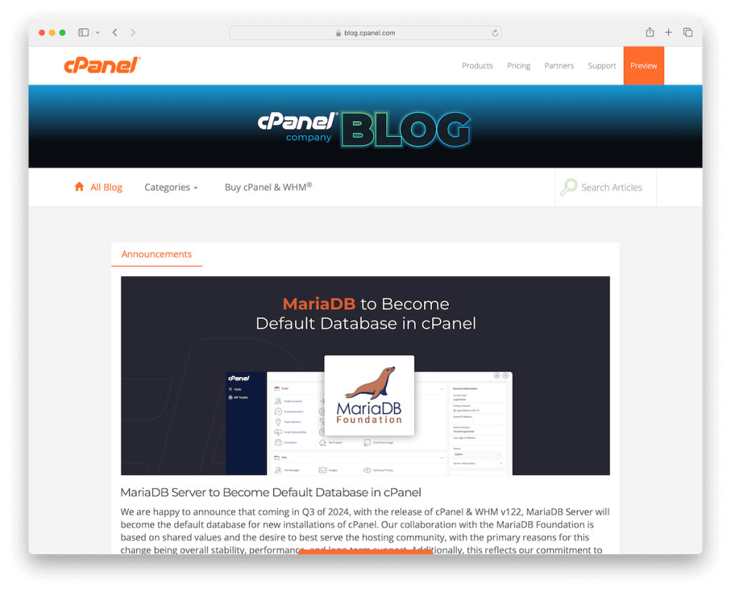 cpanel 博客