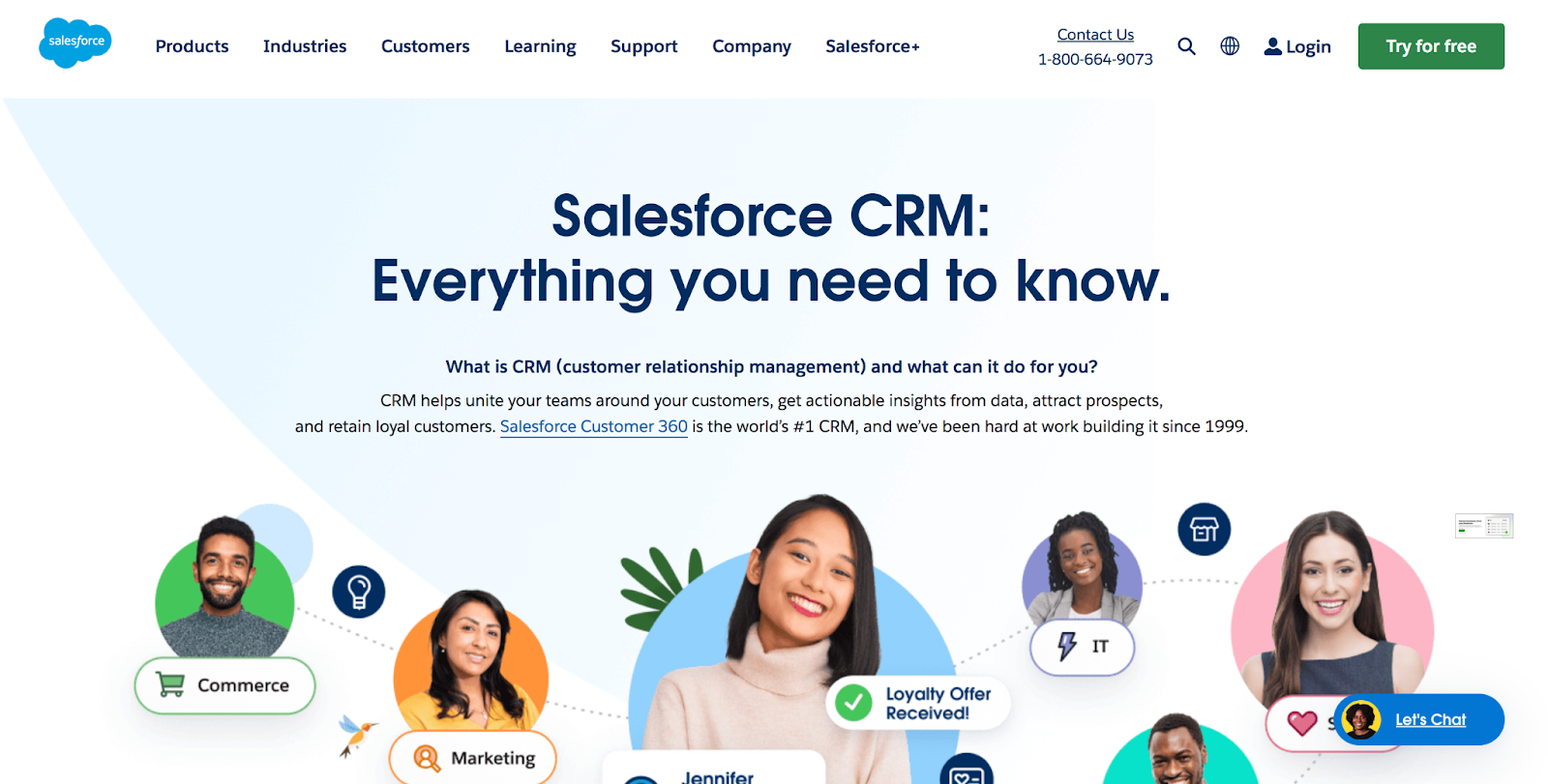 หน้าแรกของ Salesforce CRM