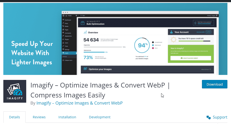 Imagify - 最佳化圖片和轉換 WebP 插件