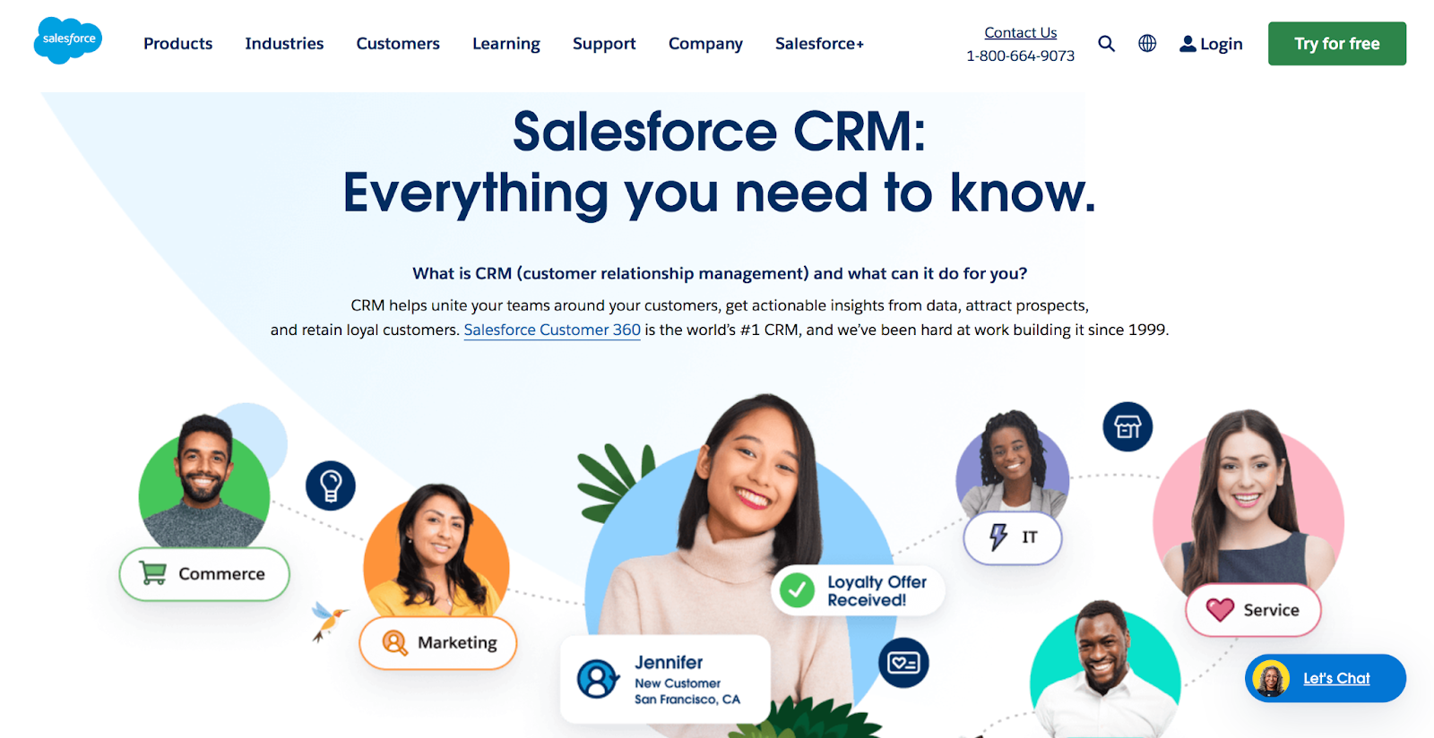 Salesforce ana sayfası