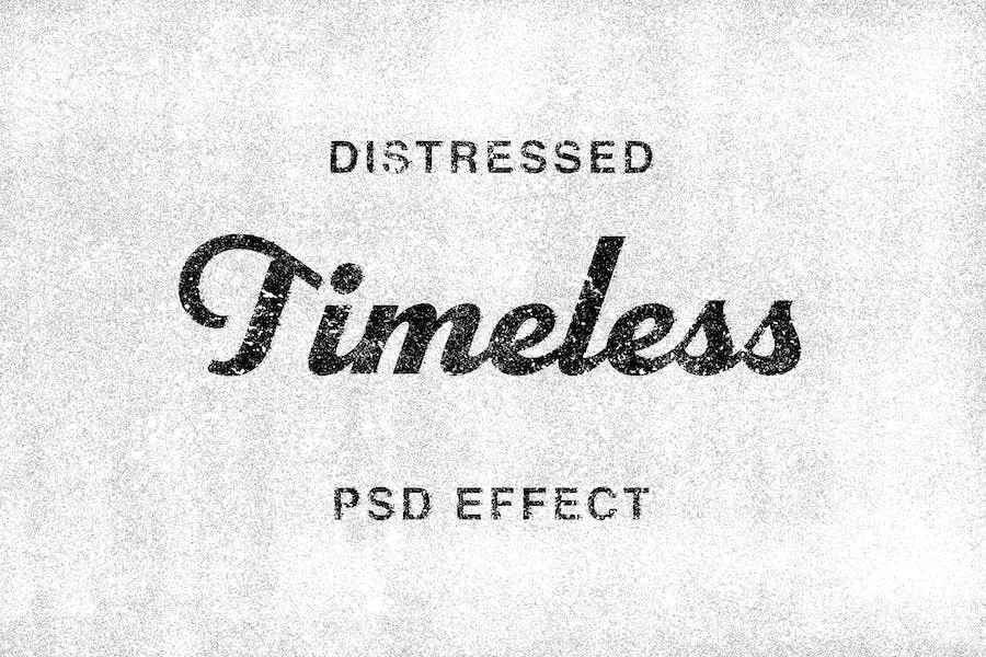 Timeless: эффект потрепанного текста -