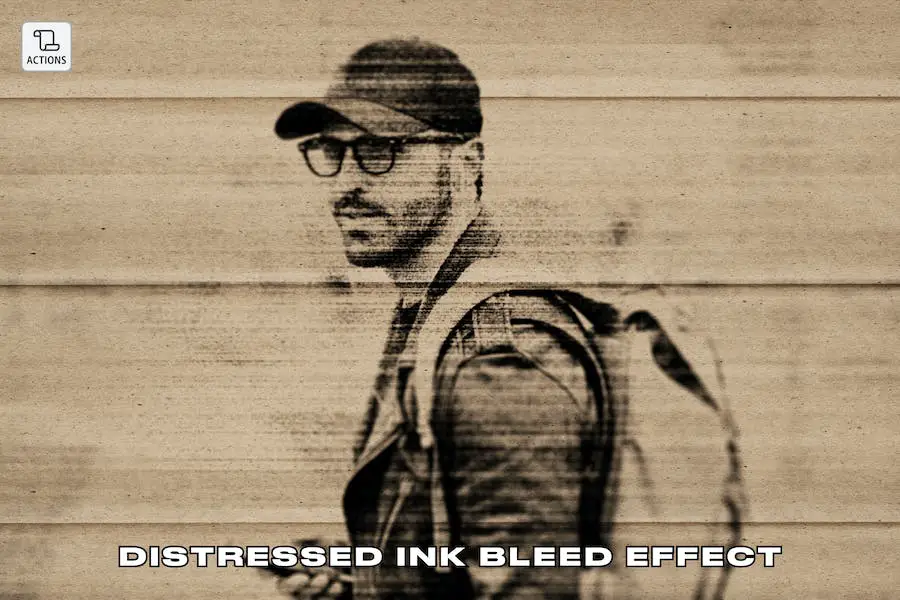 Distressed-Ink-Bleed-Effekt –