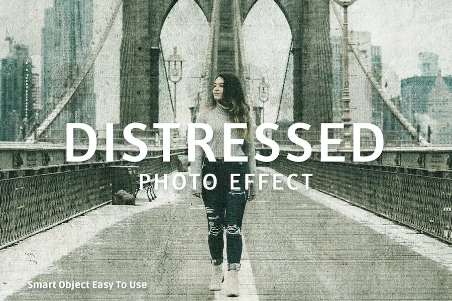 Distressed-Fotoeffekt -