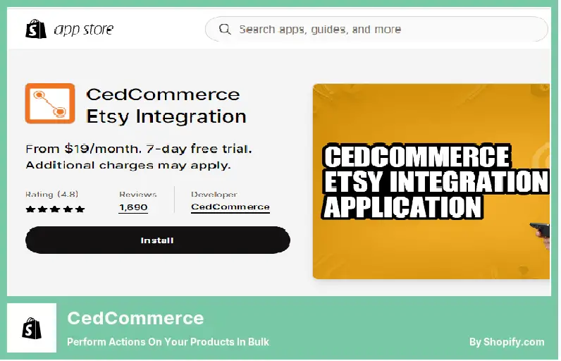 CedCommerce - 製品に対するアクションを一括で実行