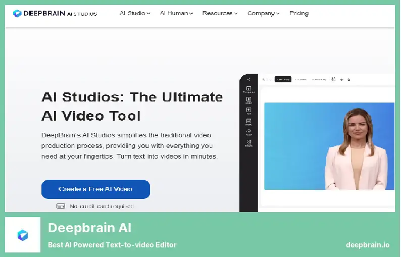 Deepbrain AI — лучший редактор текста в видео на базе искусственного интеллекта