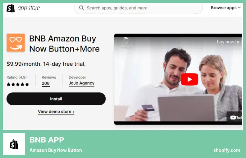 APP BNB - Botão Comprar Agora da Amazon