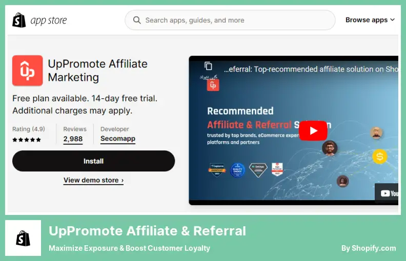 UpPromote Affiliate & Referral: massimizza l'esposizione e aumenta la fedeltà dei clienti