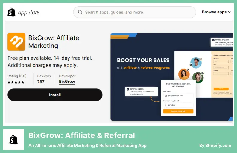 BixGrow : Affiliate & Referral - une application tout-en-un de marketing d'affiliation et de marketing de référence