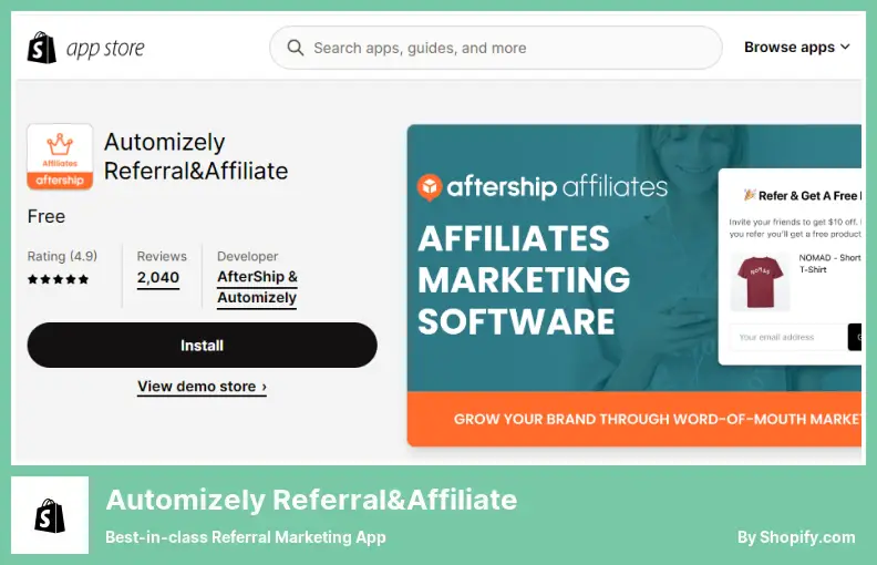 Automizely Referral&Affiliate - 一流的推荐营销应用程序