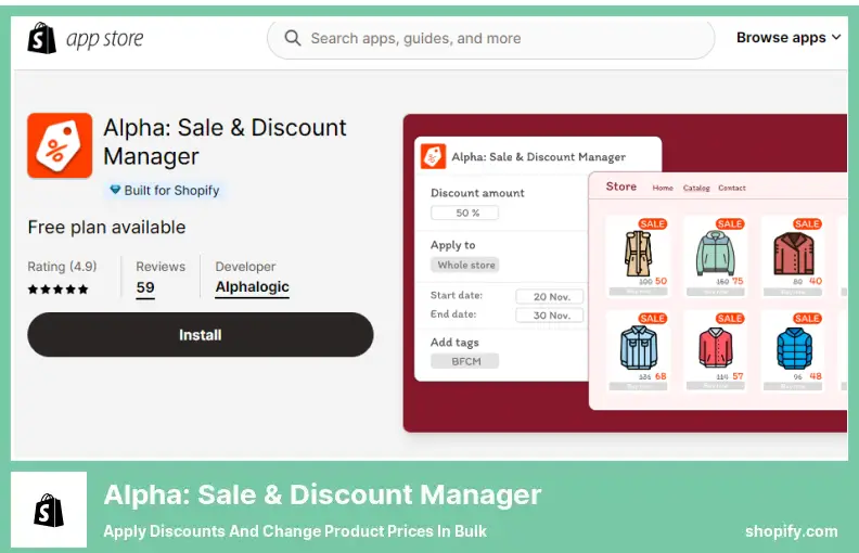 Alpha : Gestionnaire de ventes et de remises - Appliquer des remises et modifier les prix des produits en masse