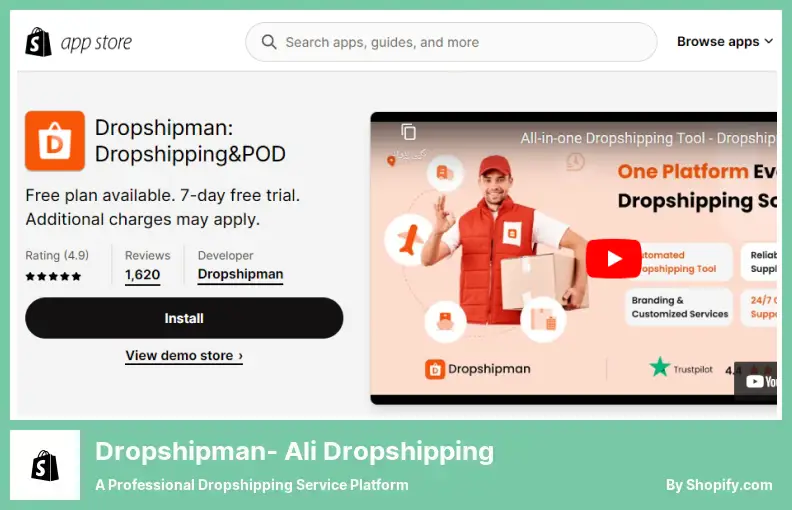 Dropshipman‑ Ali Dropshipping: una piattaforma di servizi di dropshipping professionale