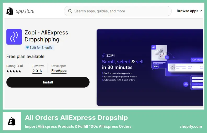 Ali Orders AliExpress Dropship: importa prodotti AliExpress ed evadi centinaia di ordini AliExpress