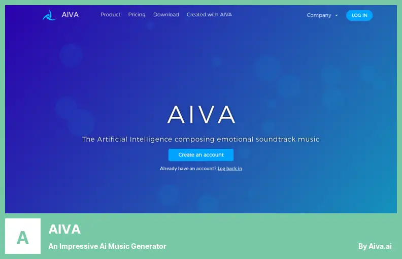 AIVA - un impressionante generatore di musica Ai