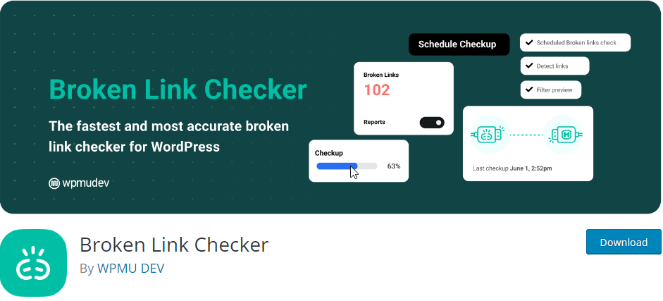 Plugin WP Broken Link Checker - Cara Memperbaiki Tautan Rusak di WordPress