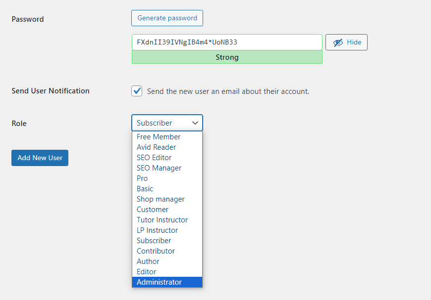 Passwort in WordPress zurücksetzen