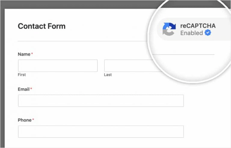 كلمة التحقق في WPForms