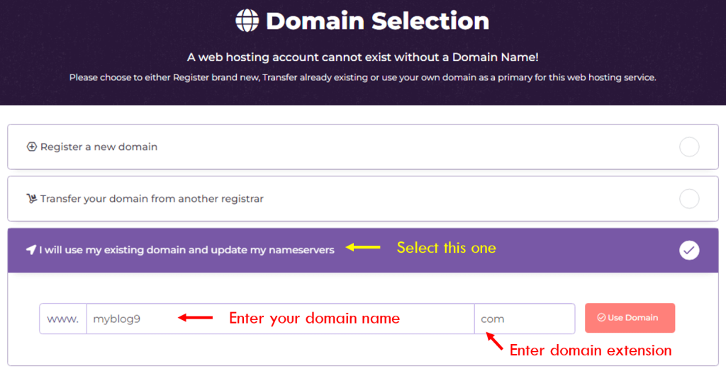 Utilizzerò il dominio di un altro provider