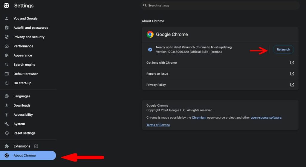 วิธีอัปเดตเบราว์เซอร์ Google Chrome