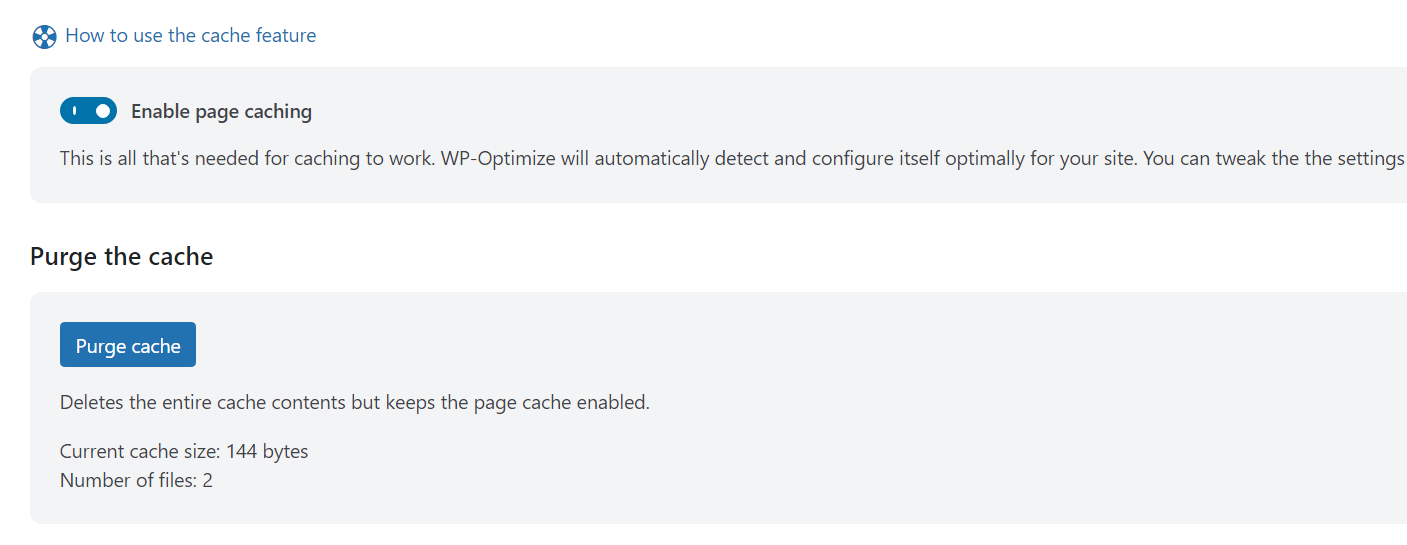 Suppression du cache WordPress.