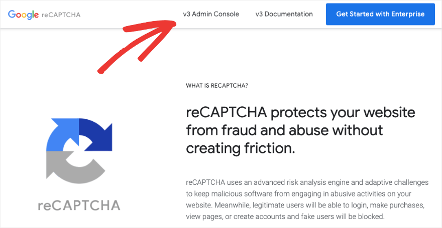 Google Recpatcha の v3 管理コンソール