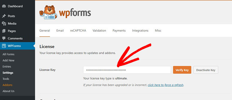 WPForms 许可证