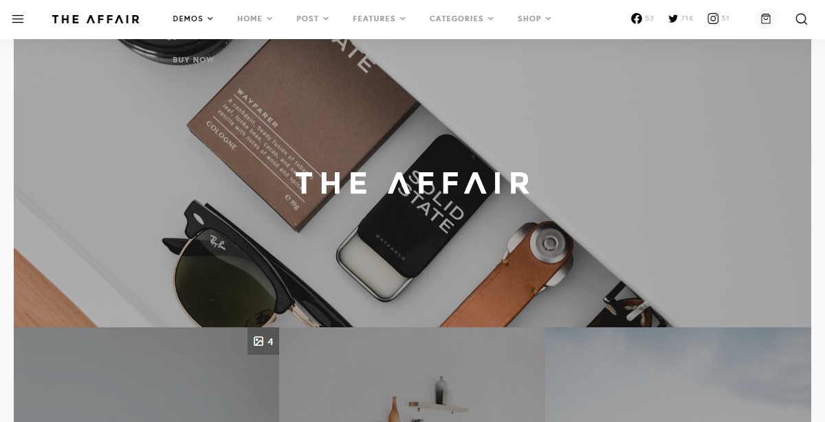 The Affair - ธีม WordPress ระดับพรีเมียม