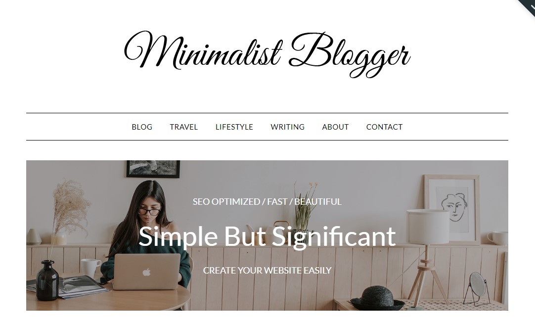 MinimalistBlogger - ธีม WordPress ฟรี