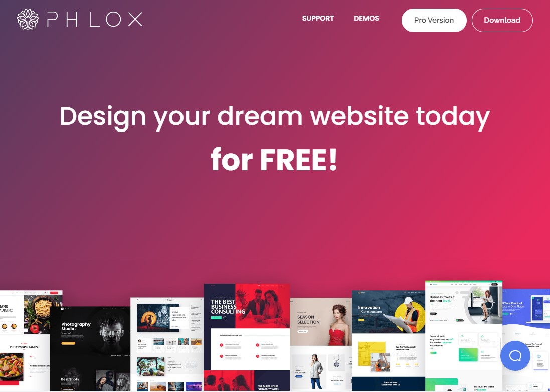 Phlox – Kostenloses Elementor-WordPress-Theme