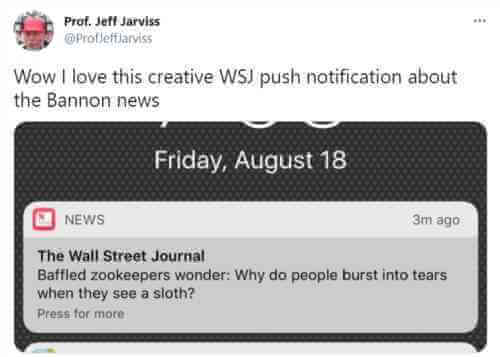 Migliori pratiche di notifica push del WSJ