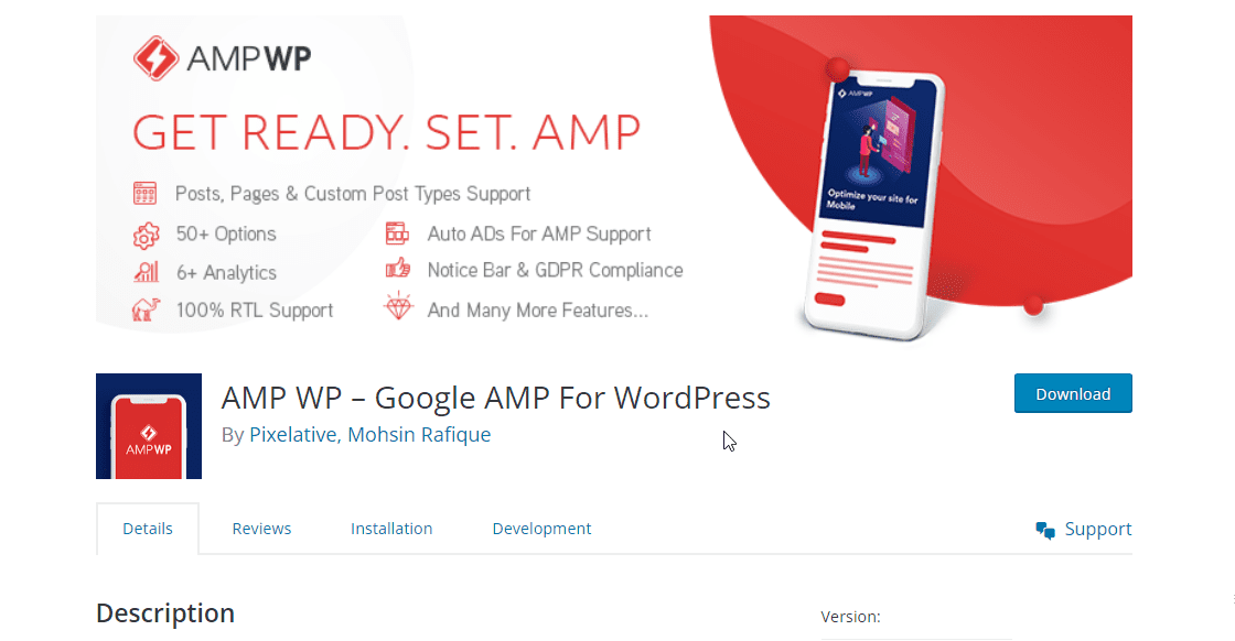 WordPress AMP WP — плагин Google AMP для WordPress