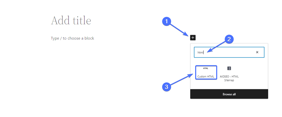 HTML personnalisé