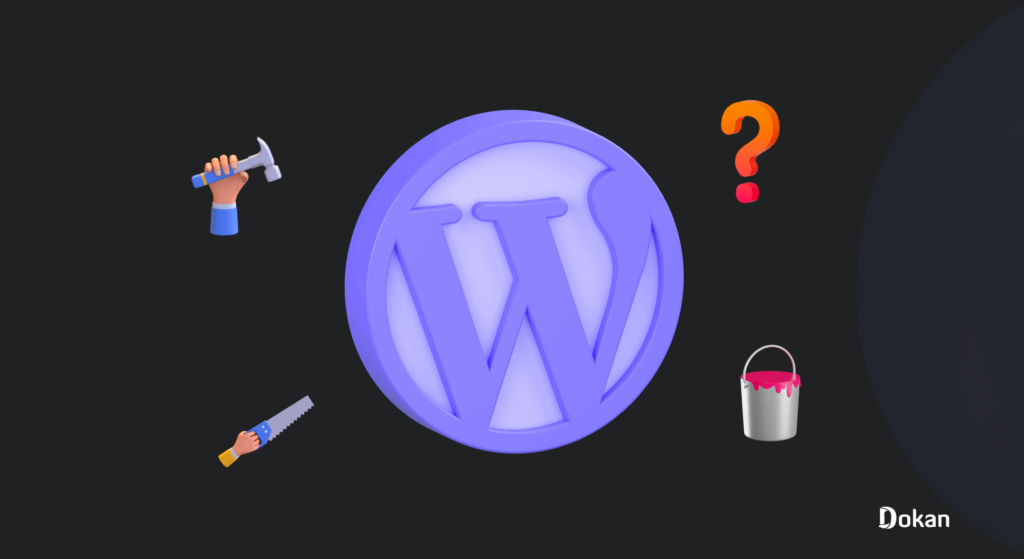 Wordpress とは Wordpress のロゴと関連アイコンが含まれる