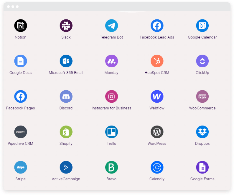 Un assortimento di 25 icone di integrazione AI