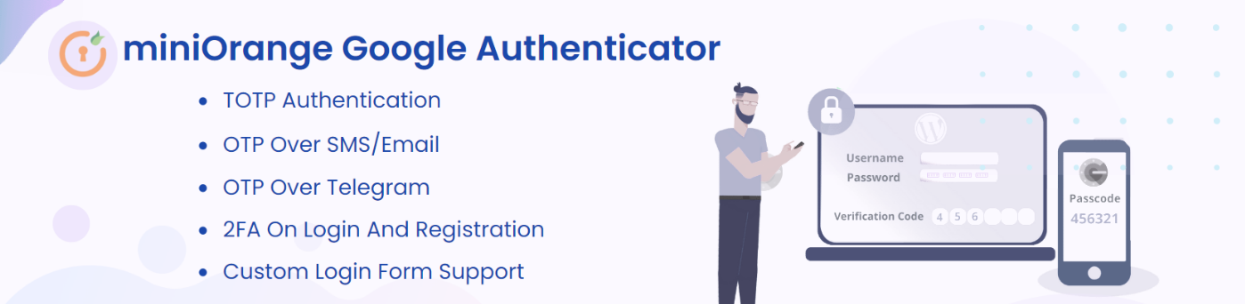 Image du héros du plugin miniOrange Google Authenticator