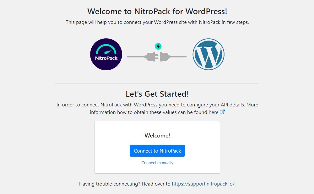 Collega il sito WordPress a NitroPack