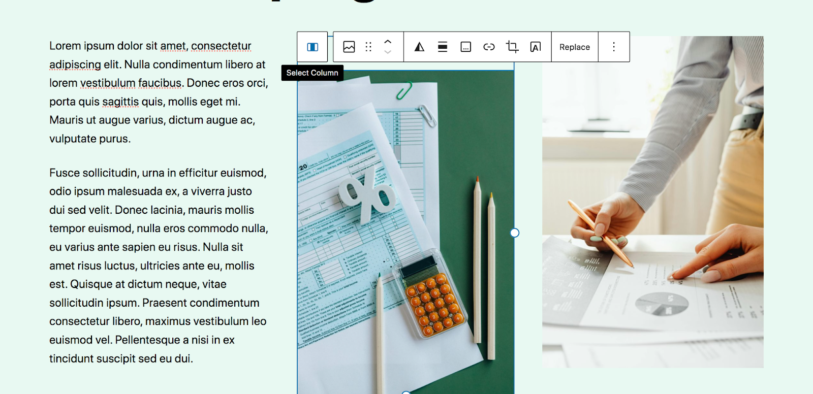 selezionando un gruppo all'interno di un pattern