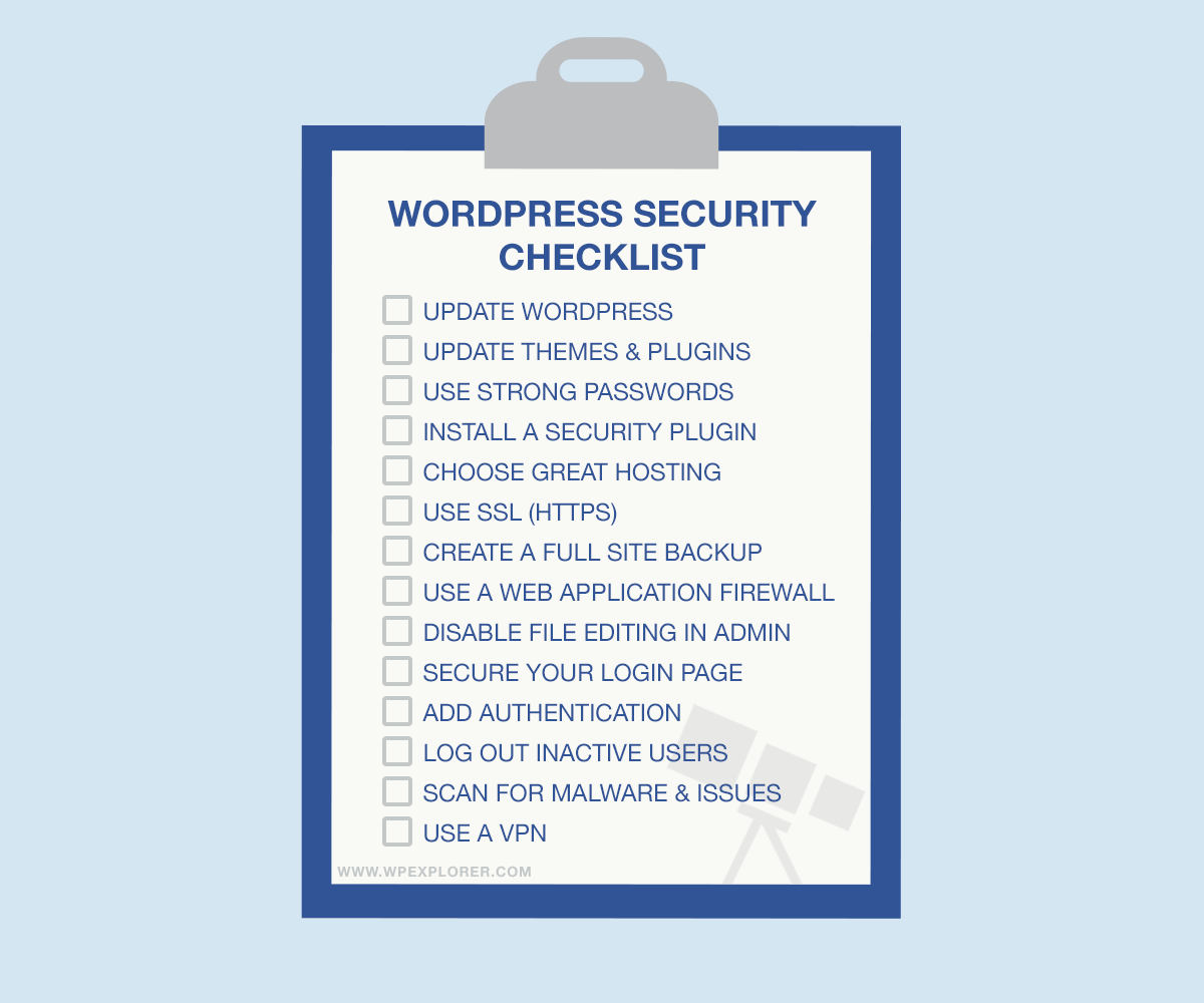 Lista simplă de verificare a securității WordPress